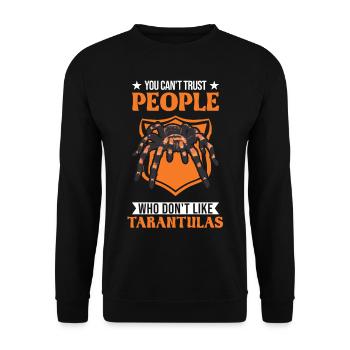 Tarentule Araignée de compagnie Tarentule - Sweat-shirt Unisexe - noir - Devant - Alina (178cm) & Michal (187cm)