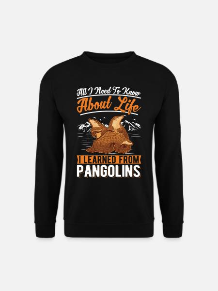 Pangolin Cadeau Pangolin - Sweat-shirt Unisexe - noir
