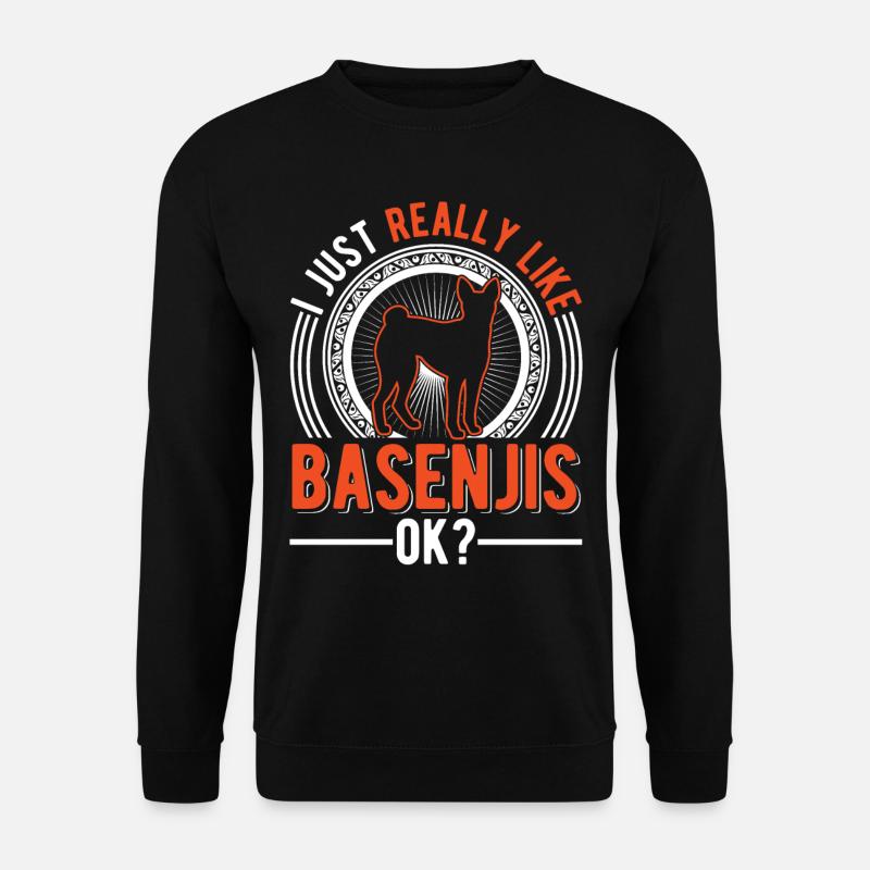 J’aime juste Basenjis - Sweat-shirt Unisexe - noir