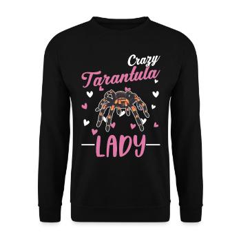 Femme Tarentule Folle - Sweat-shirt Unisexe - noir - Devant - Alina (178cm) & Michal (187cm)