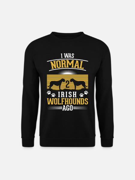 Irischer Wolfshund Irish Wolfhound - Unisex Pullover - Schwarz