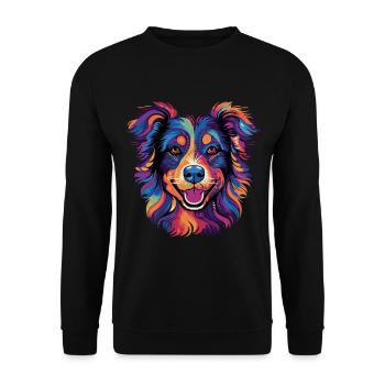 Berger Australien Coloré Aussie - Sweat-shirt Unisexe - noir - Devant - Alina (178cm) & Michal (187cm)