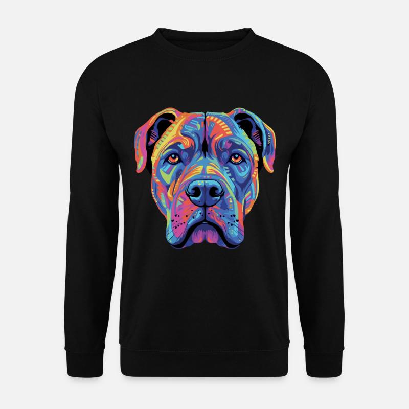 Cane Corso Colorful Presa Canario - Unisex Pullover - Schwarz