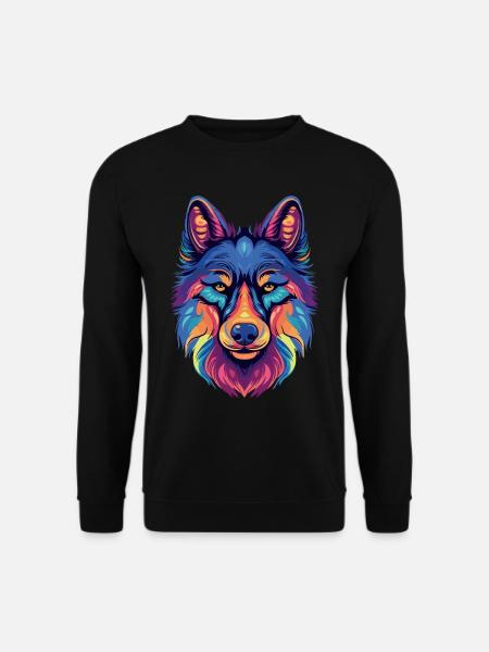 Sibirischer Husky Geschenk - Unisex Pullover - Schwarz