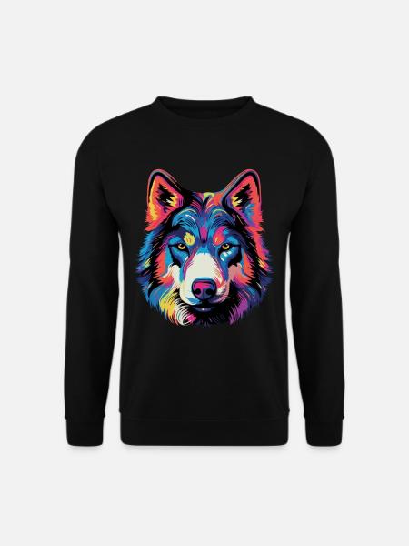 Sibirischer Husky Geschenk - Unisex Pullover - Schwarz