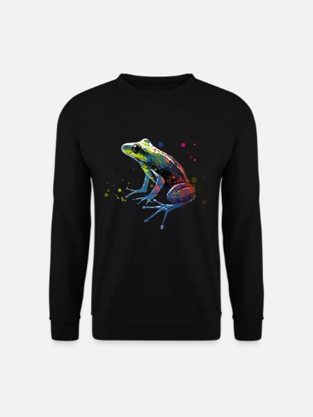 Frog Colorful - Unisex Pullover - Schwarz