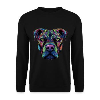 Presa Canario Cane Corso Dogo Canario - Sweat-shirt Unisexe - noir - Devant - Alina (178cm) & Michal (187cm)