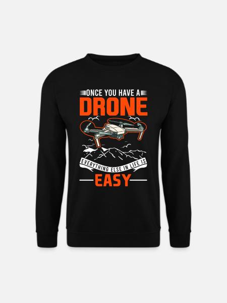 Drone Drone Pilot Quadcopter - Sweat-shirt Unisexe - noir