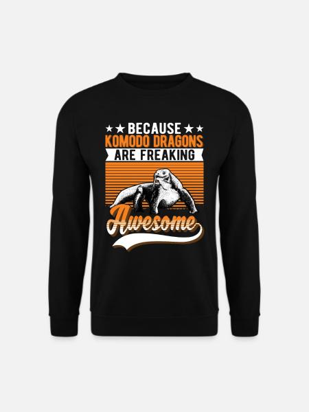 Komodowaran Komododrache Waran - Unisex Pullover - Schwarz