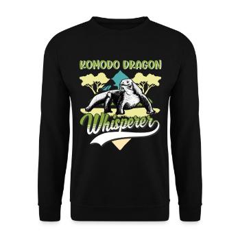 Komodo Dragon, Whisperer, Komodo Dragon Whisperer - Sweat-shirt Unisexe - noir - Devant - Alina (178cm) & Michal (187cm)