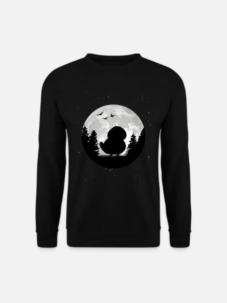 Kakapo Lune Nuit Perroquet - Sweat-shirt Unisexe - noir