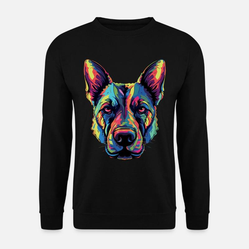 Malinois Belgian Shepherd - Unisex Sweatshirt - black