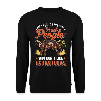 Tarentule Araignée de compagnie Tarentule - Sweat-shirt Unisexe - noir - Devant - Alina (178cm) & Michal (187cm)