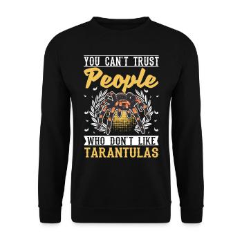 Tarentule Araignée de compagnie Tarentule - Sweat-shirt Unisexe - noir - Devant - Alina (178cm) & Michal (187cm)