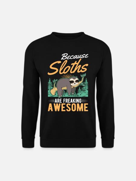 Sloth Gift Sloth - Unisex Sweatshirt - black
