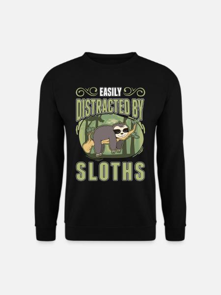 Sloth Gift Sloth - Unisex Sweatshirt - black