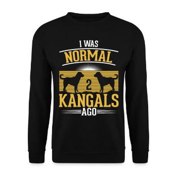 Kangal Anatolian Berger Chien Karabash - Sweat-shirt Unisexe - noir - Devant - Alina (178cm) & Michal (187cm)