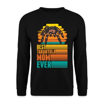 Meilleure maman Tarantula Jamais Tarantel Mama - Sweat-shirt Unisexe - noir - Devant - Alina (178cm) & Michal (187cm)