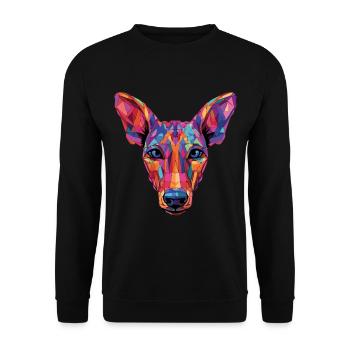 Berger belge malinois - Sweat-shirt Unisexe - noir - Devant - Alina (178cm) & Michal (187cm)