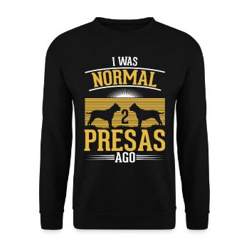 Presa Canario Cadeau Dogue Canario - Sweat-shirt Unisexe - noir - Devant - Alina (178cm) & Michal (187cm)