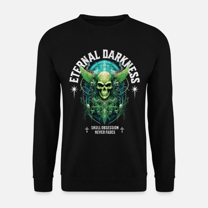 Crâne Crâne Squelette Sombre Sombre - Sweat-shirt Unisexe - noir