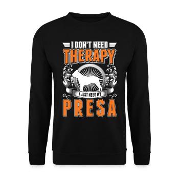 Presa Canario Thérapie Dogue Canario - Sweat-shirt Unisexe - noir - Devant - Alina (178cm) & Michal (187cm)