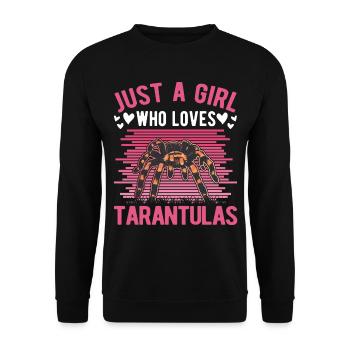 Tarantel Mädchen Tarantula Girl - Sweat-shirt Unisexe - noir - Devant - Alina (178cm) & Michal (187cm)