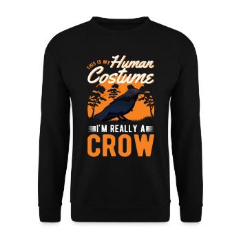Déguisement Corbeau Corbeau Halloween - Sweat-shirt Unisexe - noir - Devant - Alina (178cm) & Michal (187cm)