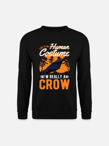 Krähe Kostüm Rabe Halloween - Unisex Pullover - Schwarz