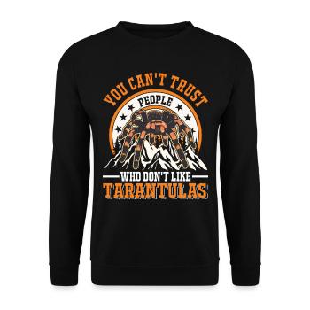 Tarentule Araignée de compagnie Tarentule - Sweat-shirt Unisexe - noir - Devant - Alina (178cm) & Michal (187cm)