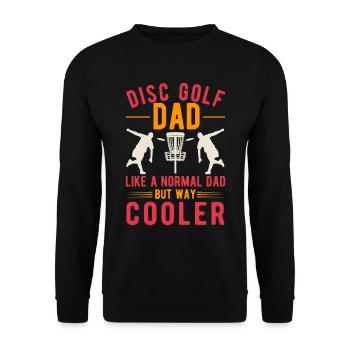 Disc Golf Père Disc Golf - Sweat-shirt Unisexe - noir - Devant - Alina (178cm) & Michal (187cm)