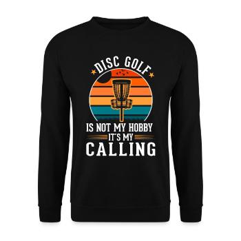 Discgolf Wurfscheibe Disc Golf - Unisex Pullover - Schwarz - Vorne - Alina (178cm) & Michal (187cm)