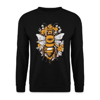 Hobby Beekeeper Bees Aesthetics Honey Love Design - Unisex Sweatshirt - black - Front - Alina (178cm) & Michal (187cm)