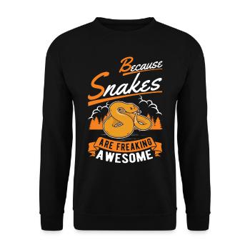 Propriétaires de serpents Amoureux des serpents - Sweat-shirt Unisexe - noir - Devant - Alina (178cm) & Michal (187cm)