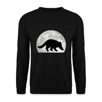 Coati Moon Coati - Sweat-shirt Unisexe - noir - Devant - Alina (178cm) & Michal (187cm)