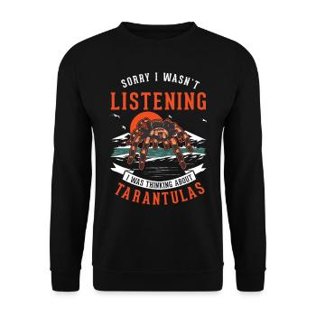Tarentule cadeau araignée tarentule - Sweat-shirt Unisexe - noir - Devant - Alina (178cm) & Michal (187cm)
