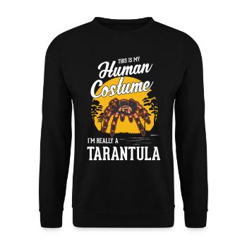 Tarentule Halloween Araignée Tarentule - Sweat-shirt Unisexe - noir - Devant - Alina (178cm) & Michal (187cm)