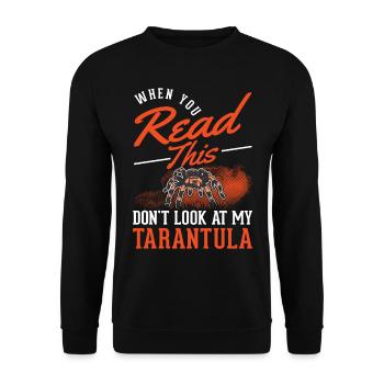 Tarentule cadeau araignée tarentule - Sweat-shirt Unisexe - noir - Devant - Alina (178cm) & Michal (187cm)