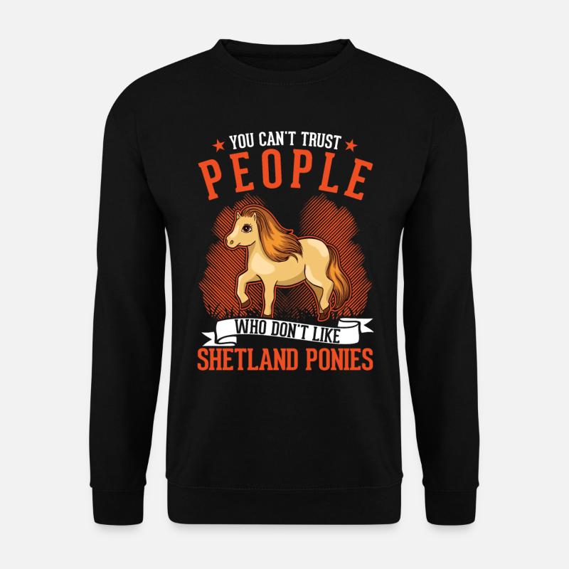 Shetland Pony Gift Shetty - Unisex Sweatshirt - black