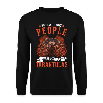 Tarentule Araignée de compagnie Tarentule - Sweat-shirt Unisexe - noir - Devant - Alina (178cm) & Michal (187cm)