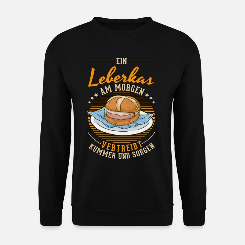 Leberkas Leberkäse Fleischkäse - Unisex Pullover - Schwarz