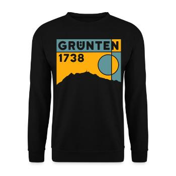 Grünten Crossing Randonnée Randonnée Souvenirs - Sweat-shirt Unisexe - noir - Devant - Alina (178cm) & Michal (187cm)