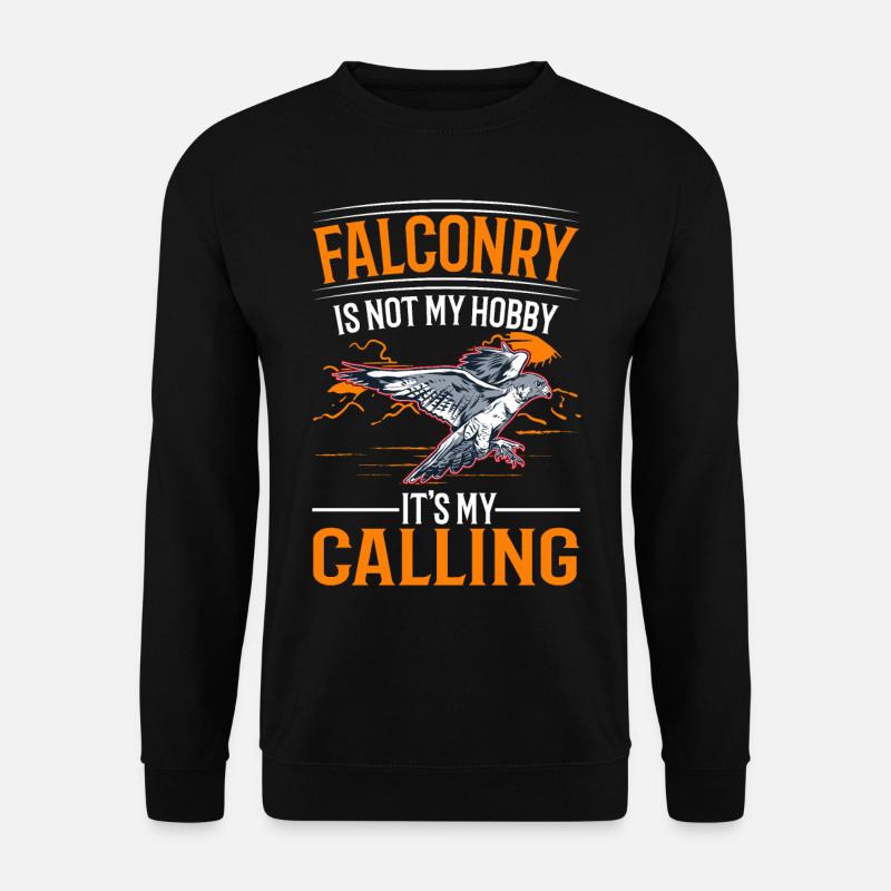 Falcon Hobby Falconry Kestrel - Unisex Sweatshirt - black