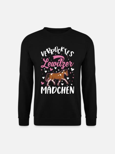 Verrücktes Lewitzer Mädchen - Unisex Pullover - Schwarz