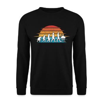 Grill Evolution Bratwurst Grillen - Unisex Pullover - Schwarz - Vorne - Alina (178cm) & Michal (187cm)