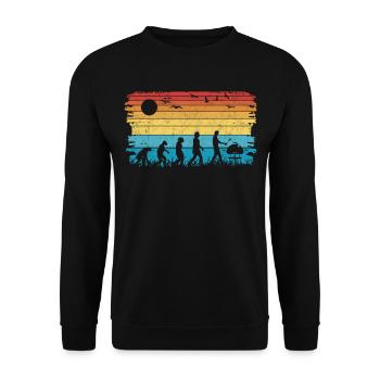 Grill Evolution Bratwurst Grillen - Unisex Pullover - Schwarz - Vorne - Alina (178cm) & Michal (187cm)