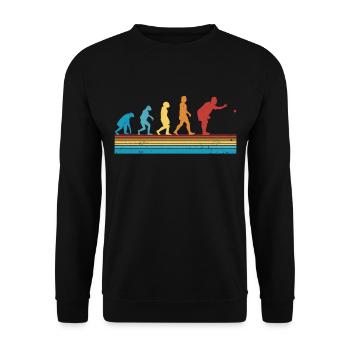 Boccia Evolution Boule Pétanque - Sweat-shirt Unisexe - noir - Devant - Alina (178cm) & Michal (187cm)