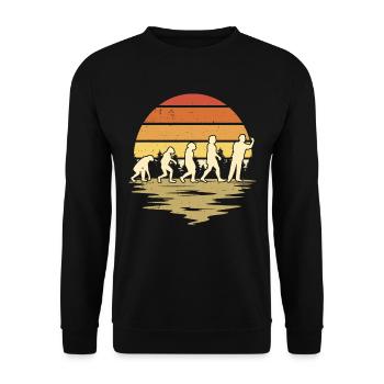 Dart Evolution Darter Dartpfeile - Unisex Pullover - Schwarz - Vorne - Alina (178cm) & Michal (187cm)