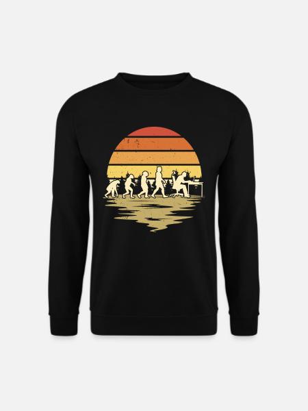 Informatiker Evolution Programmierer Nerd - Unisex Pullover - Schwarz