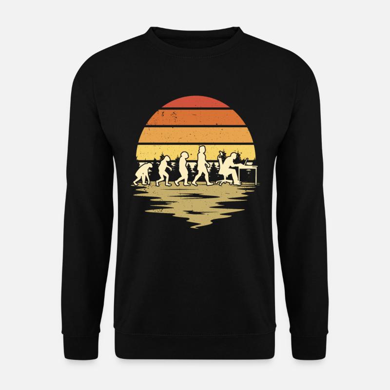 Informatiker Evolution Programmierer Nerd - Unisex Pullover - Schwarz